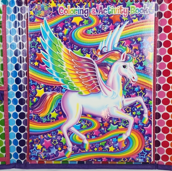 Lisa Frank TIKANNI HUSKY Trifold Portfolio Storage Case Folder School Art 2020 - Picture 4 of 9